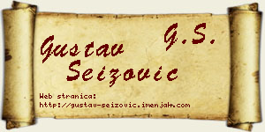 Gustav Seizović vizit kartica